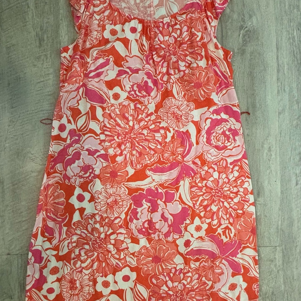 Lilly Pulitzer Pink and Orange Sleeveless Sundress